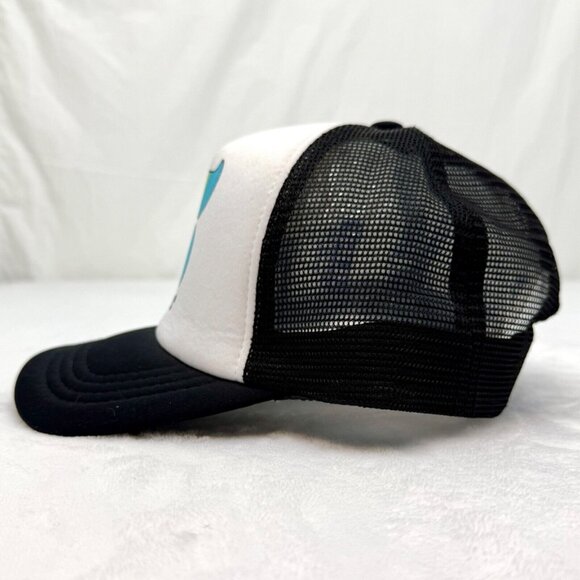 7-11 Slurpee Snapback Meshback Trucker Cap Black White - Picture 5 of 8